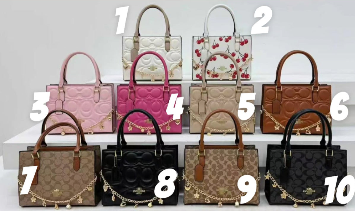 Coach tote with chain