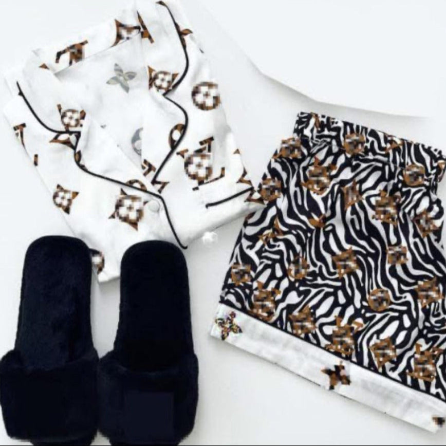 White LV pajamas
