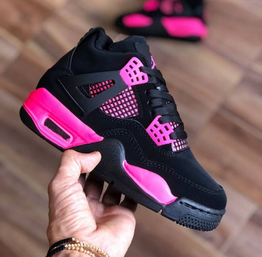 Women’s black/pink Jordans