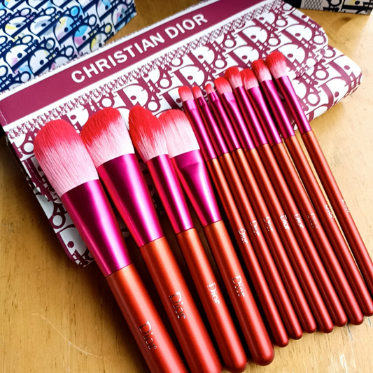 Pink Dior Makeupbrush set & case