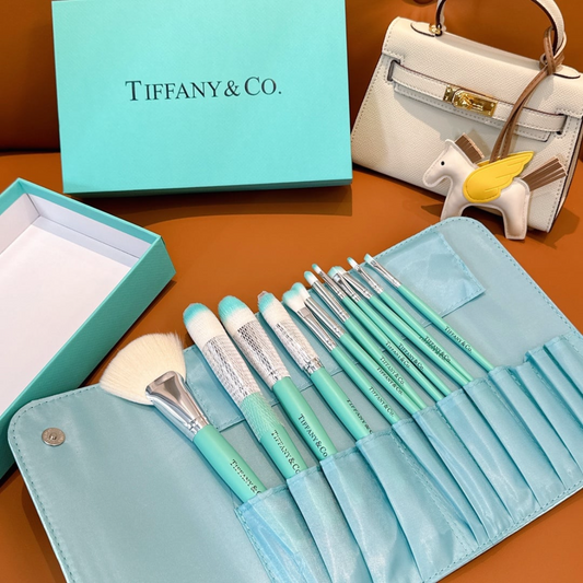 Tiffany & co Makeup brush set & case