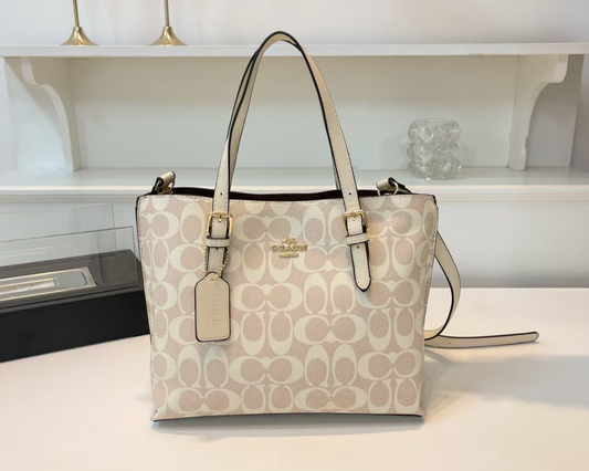 Beige Coach handbag
