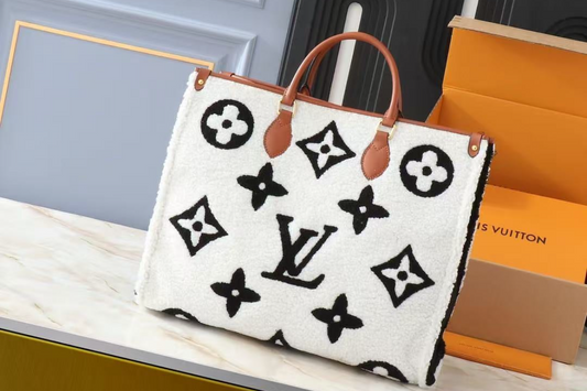 White & Black lv tote