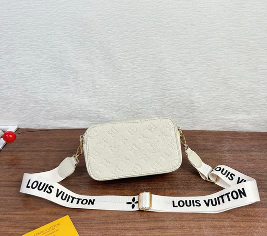 White LV crossbody