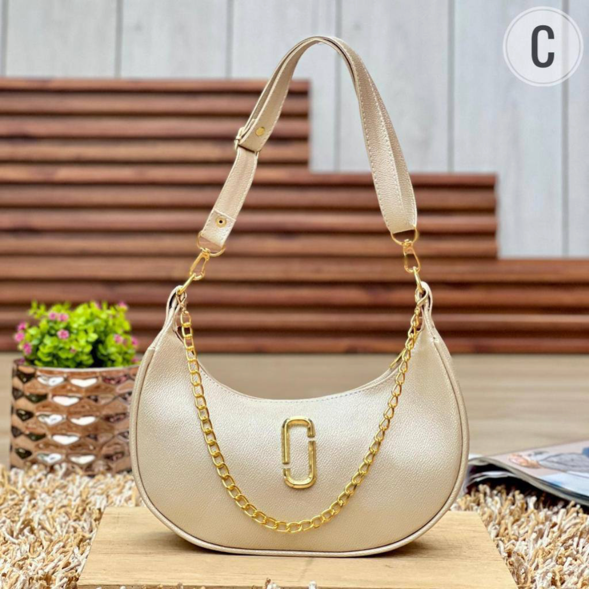 White MJ handbag