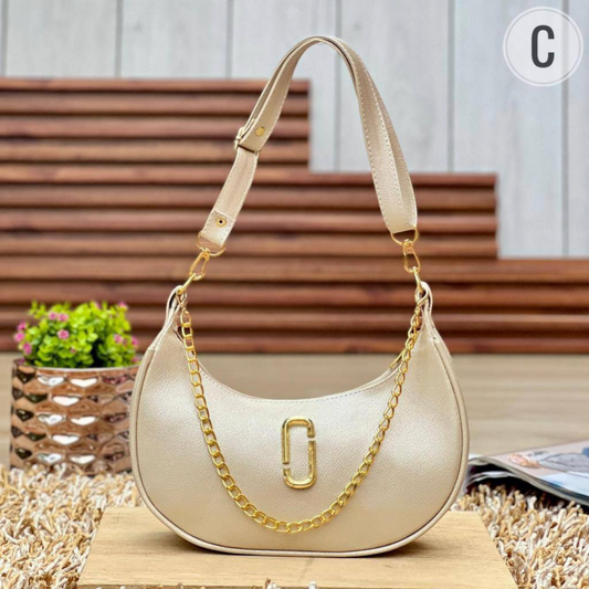 White MJ handbag