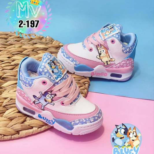 Kids Bluey paw print shoes