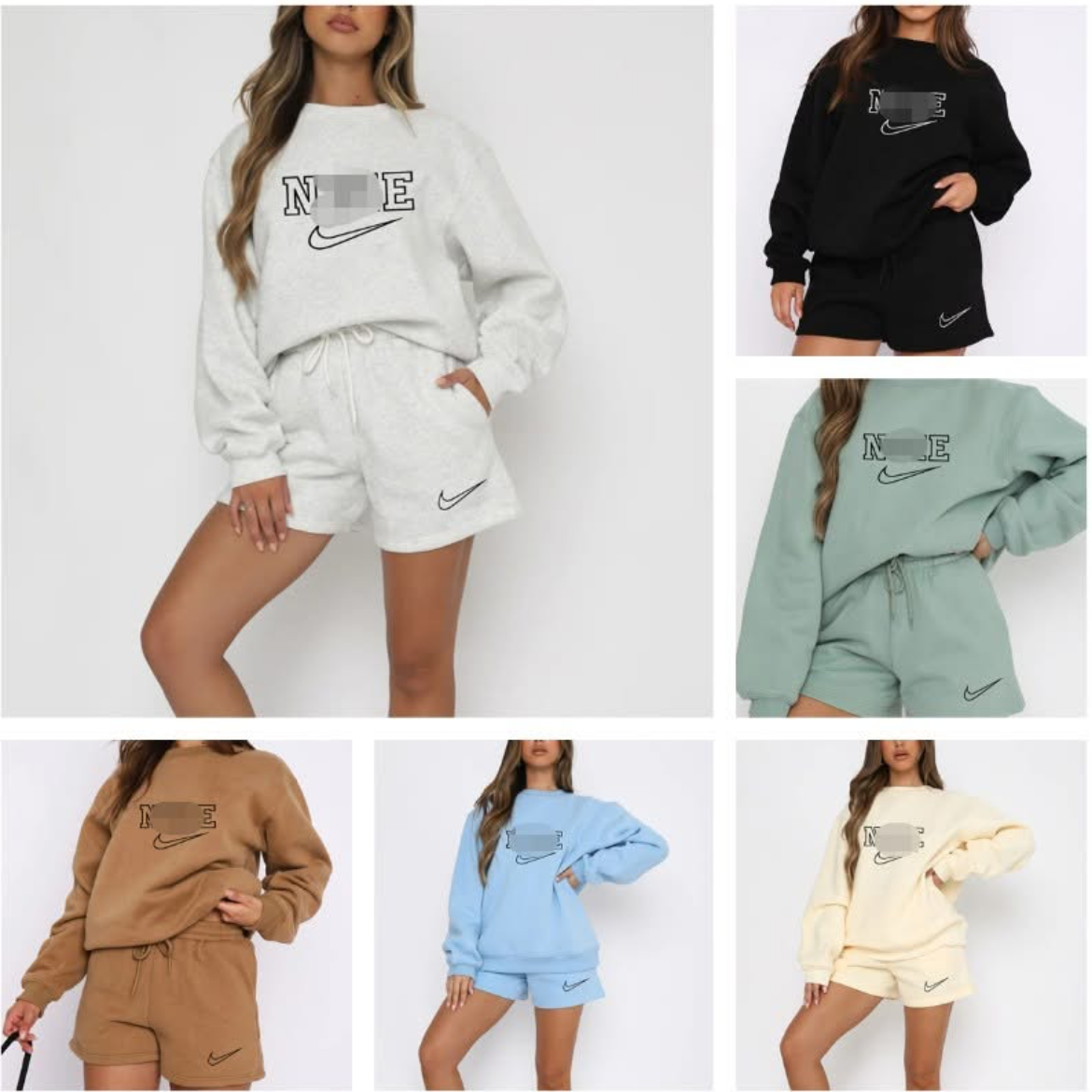 Longsleeve nike shorts set