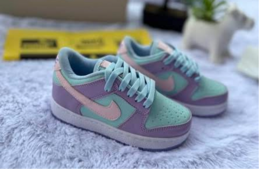 Women’s blue/purple/pink dunks