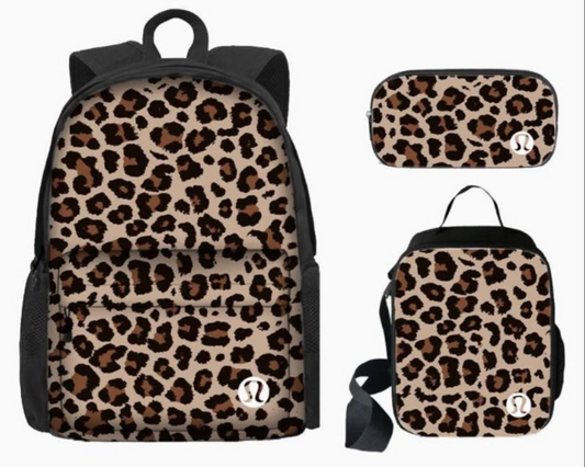 Cheetah lulu backpack set