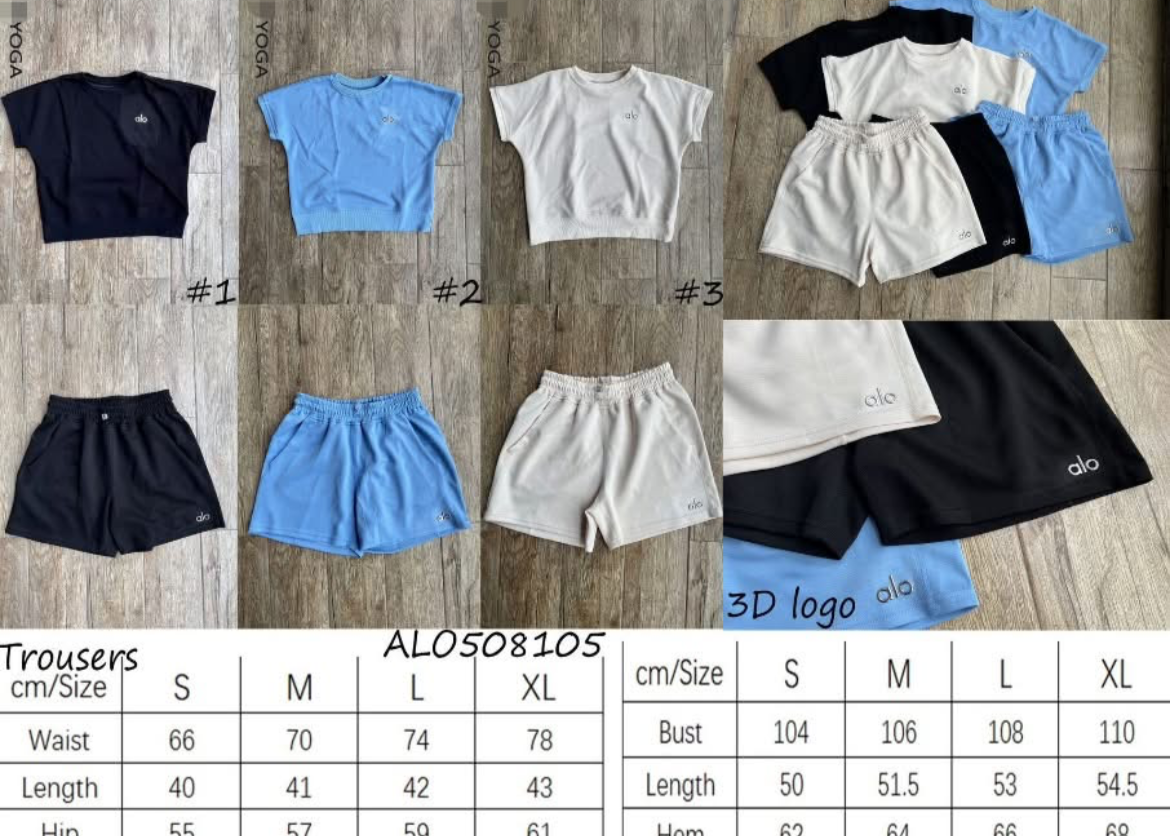 Alo shorts set