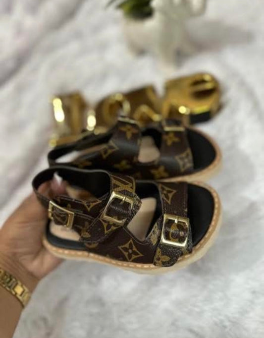 Brown Lv sandals