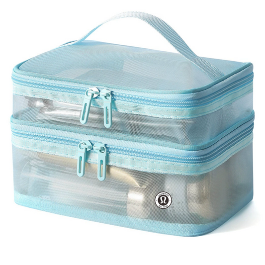 Blue Lulu makeup bag