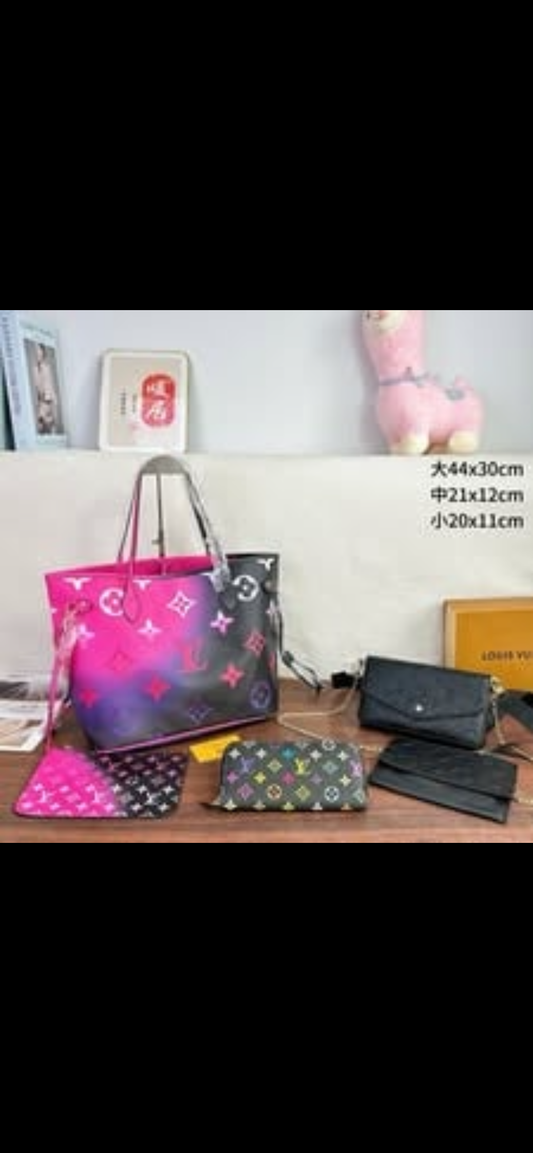 Pink & Black lv set