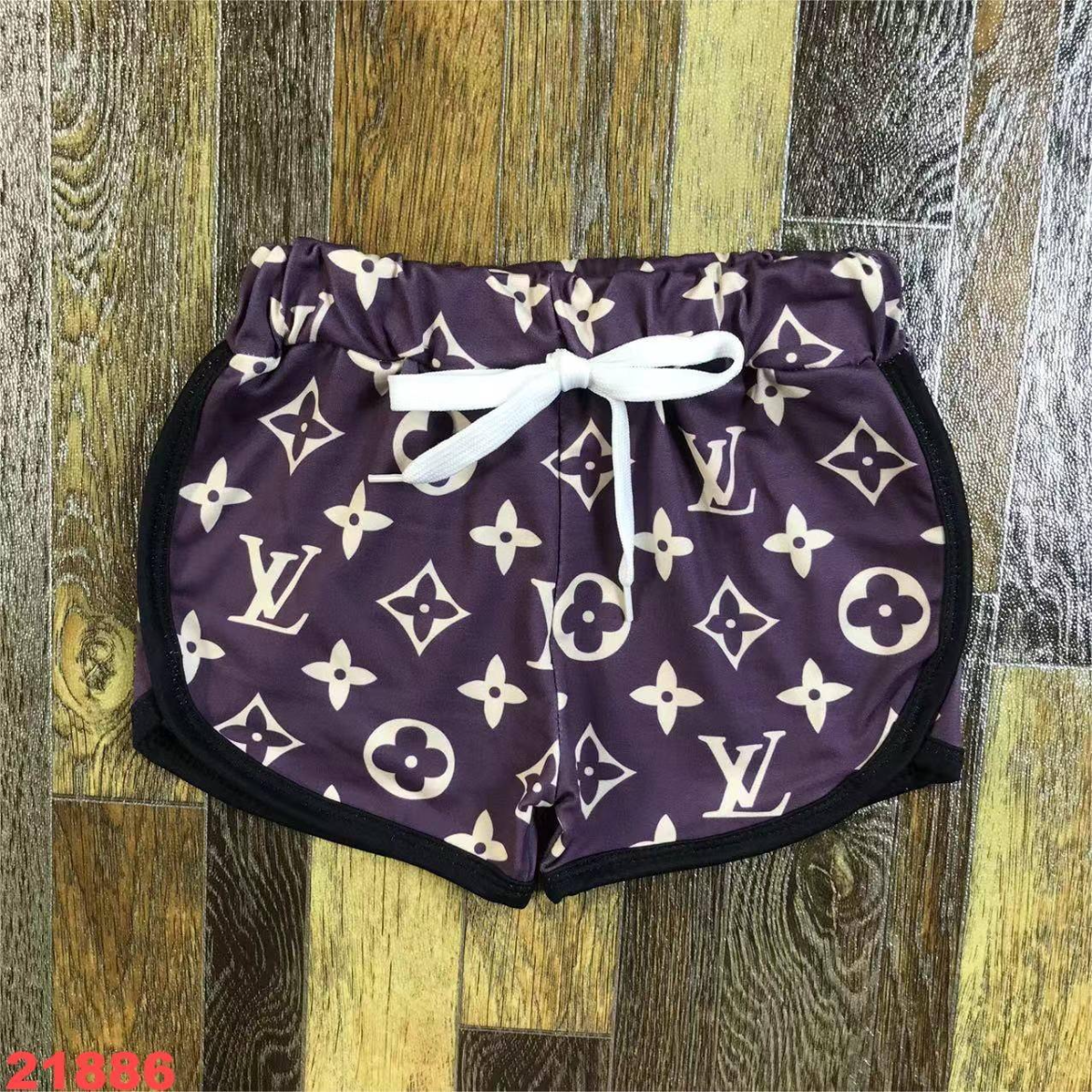Kids Brown Lv shorts