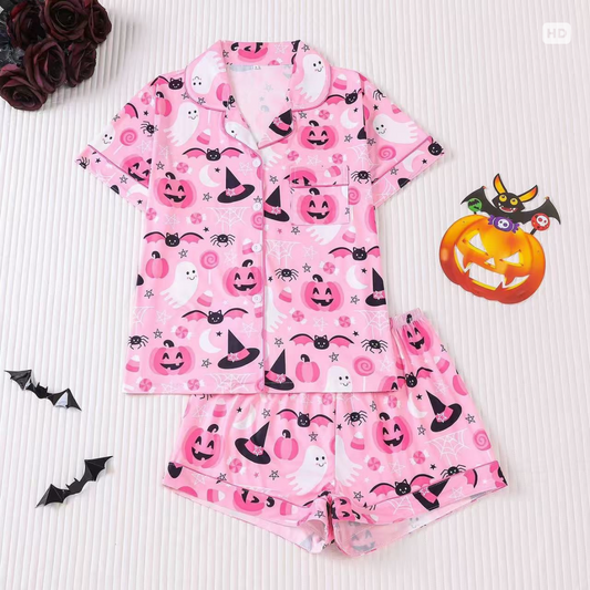 Pink Halloween pjs