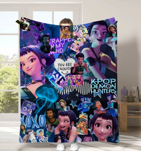 K pop demon hunter blankets