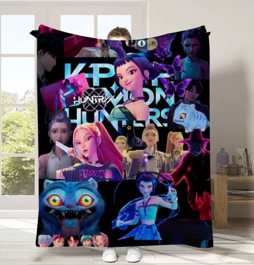 K pop demon hunter blankets