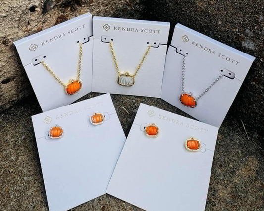 Kendra Scott pumpkin jewlery
