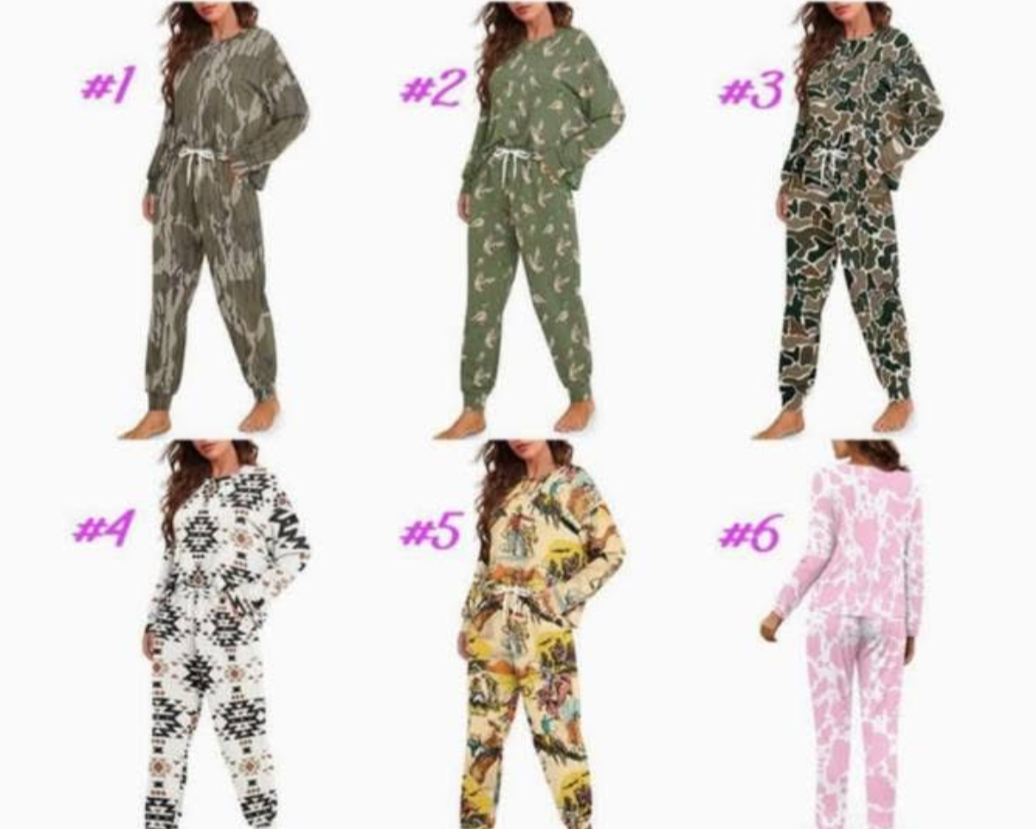 Womens longsleeve pajamas