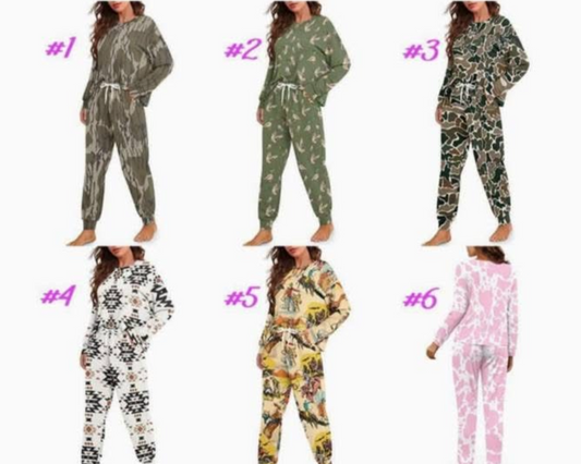 Womens longsleeve pajamas