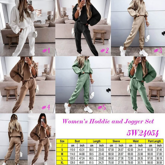 Womens hoodie and jogger set