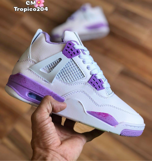 Women’s white/purple Jordan’s