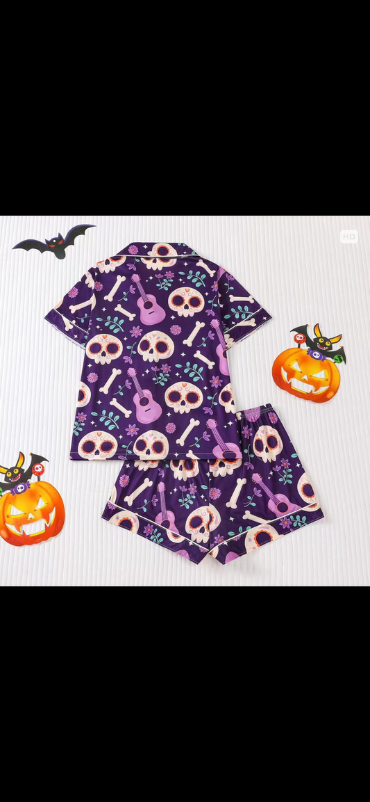 Purple Skull Pj