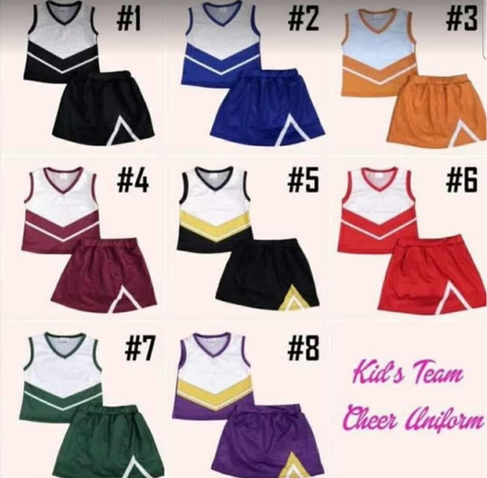 Kids cheer uniform