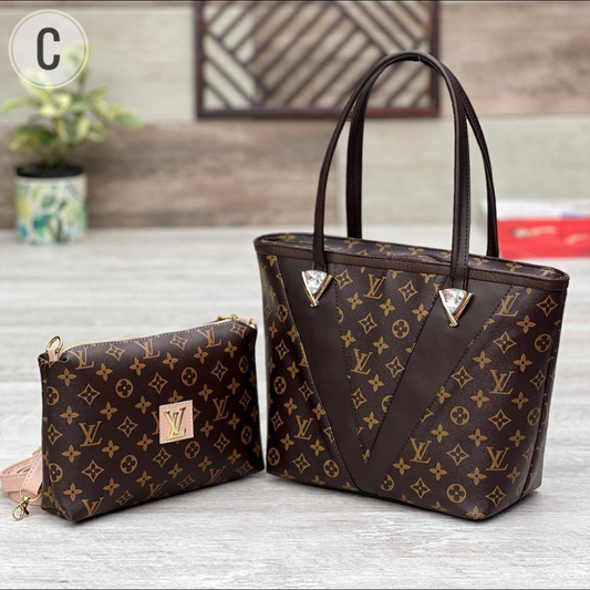 Brown Lv tote