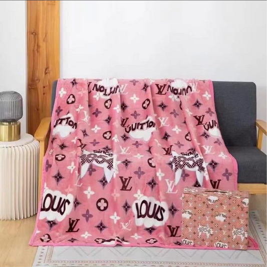 Pink Lv throw