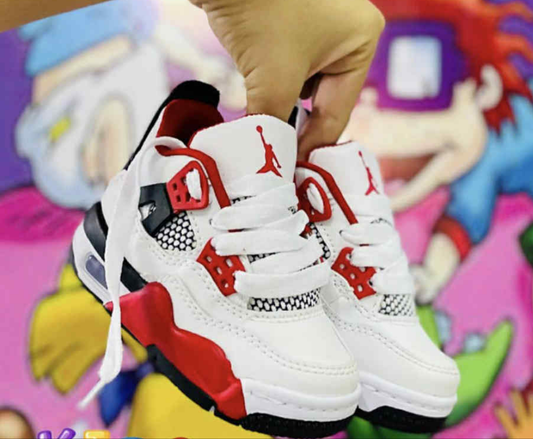 Womens White/red Jordans