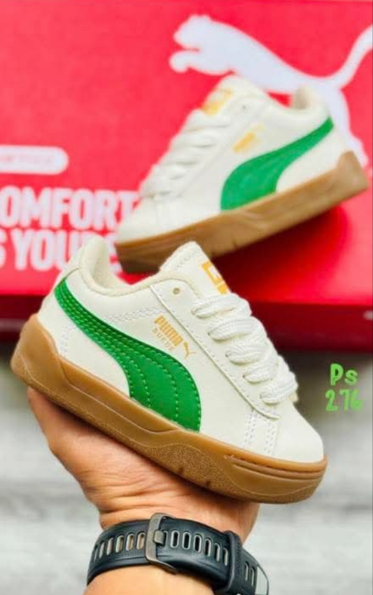 Kids green puma