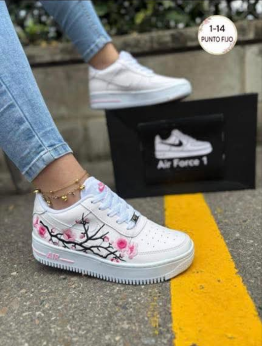 Womens pink flower nike
