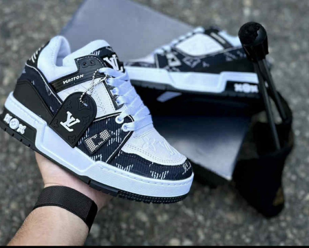 Womens white/ black LV