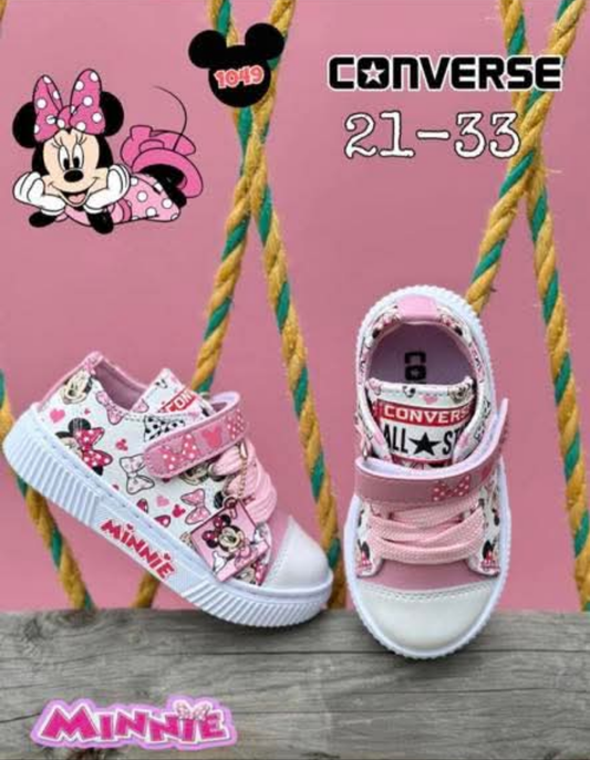 Kids Minnie mouse converse