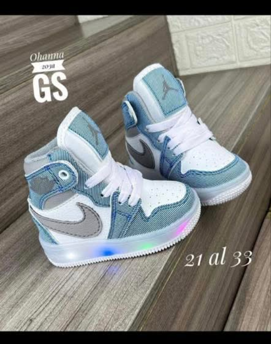 Kids Denim/Grey light up