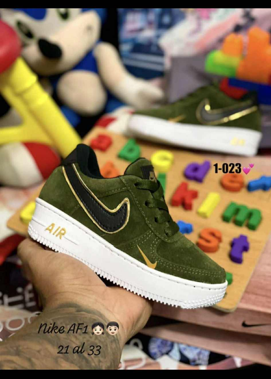 Womens olive/gold nike