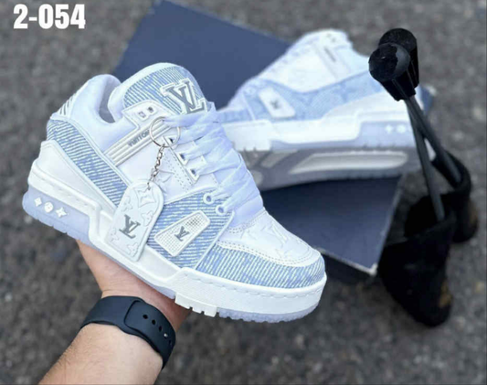 Womens white/blue LV