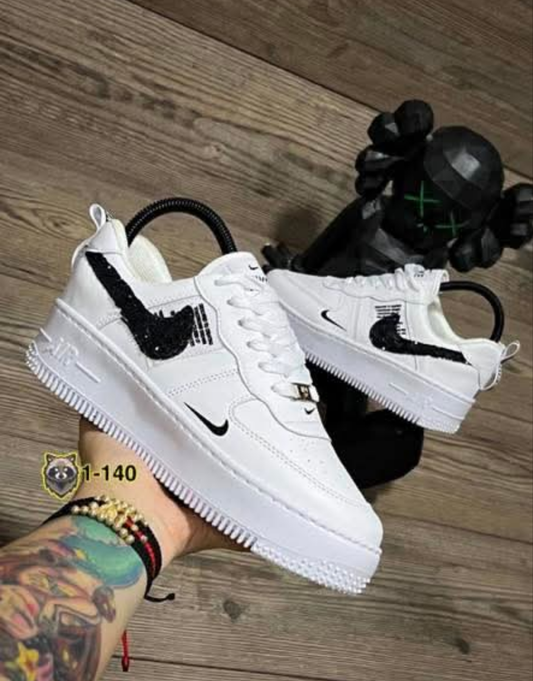 Womens glitter black air force 1