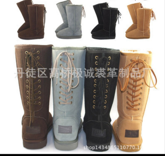 Kids tall lace back UGGS