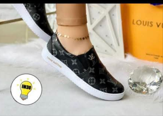 Womens black LV no laces