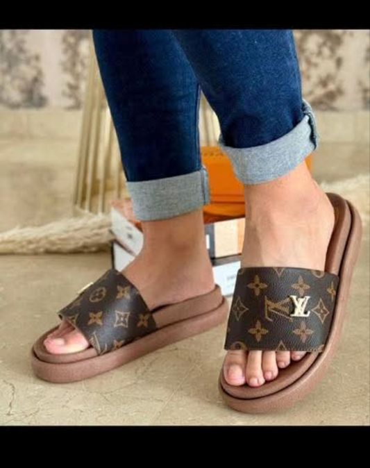 Womens Brown LV sandals