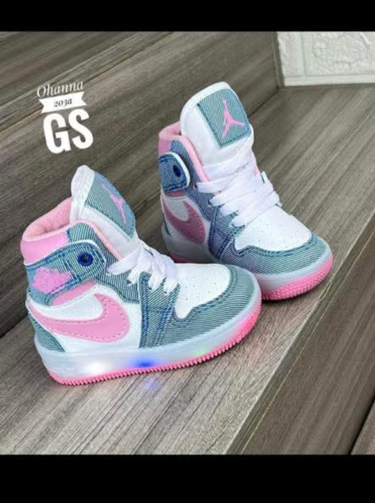 Kids Denim/Pink light up