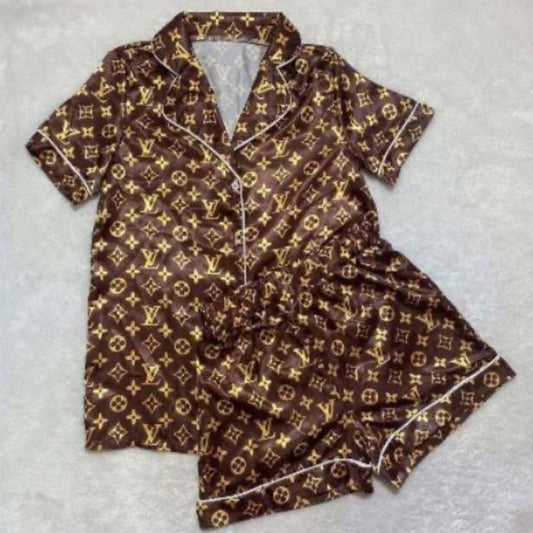 Brown & Gold Lv Pajamas