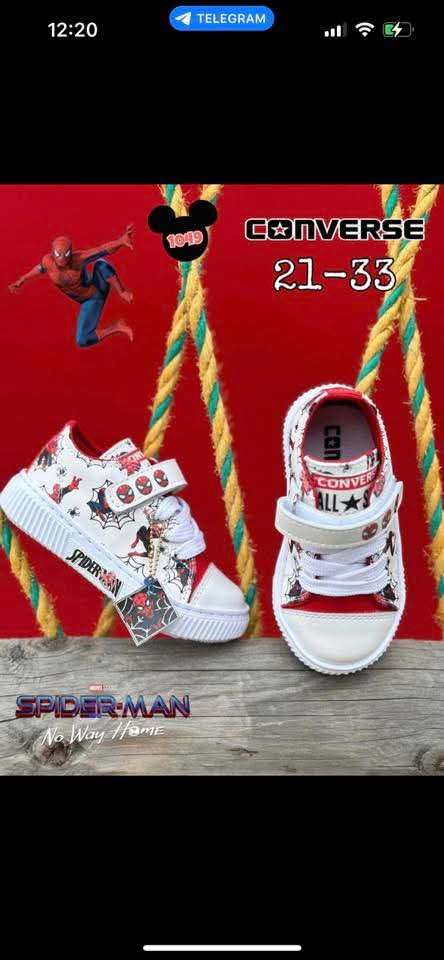 Kids Spiderman converse