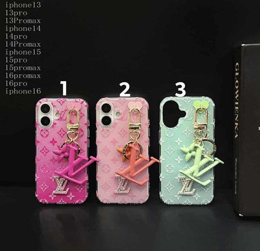 Iphone LV case w/charm