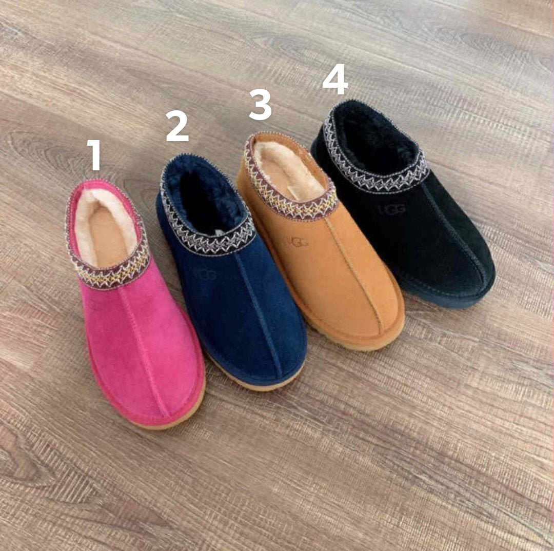 Kids braided ankle uggs