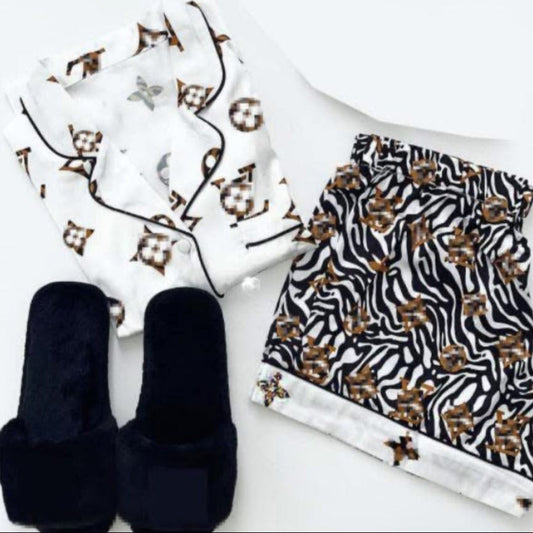 White LV pajamas