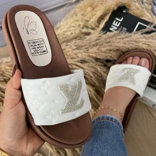 White LV Slides